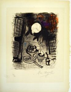 2013.68.10 Nature Morte Brune (Brown Still Life), Marc Chagall, Color lithograph